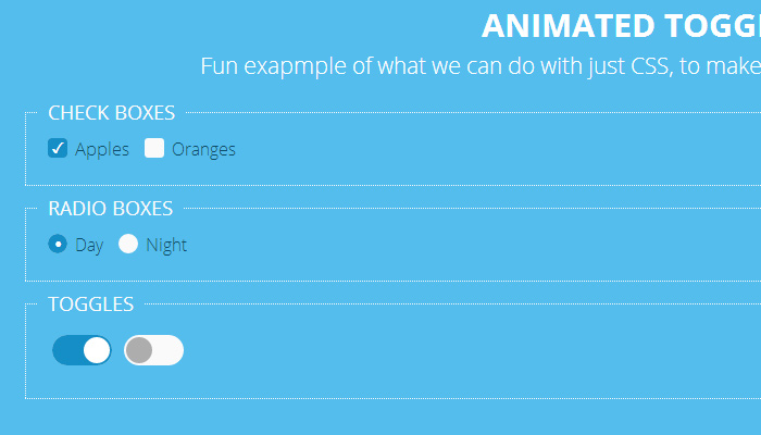css3 animated toggles switch input