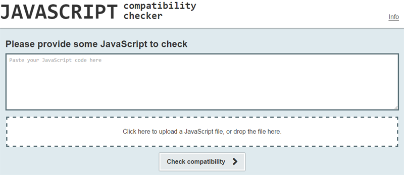 JavaScript Compatibility Checker