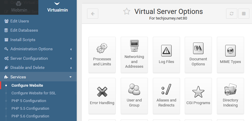 Virtual Server Options
