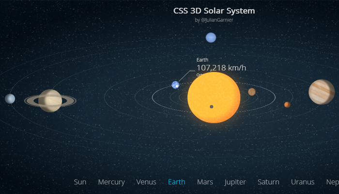 rotating planets codepen io graphics 3d effects