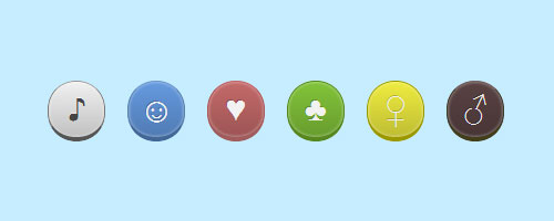 css3 rounded buttons