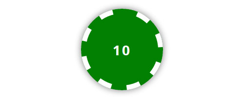 css3 poker chip button