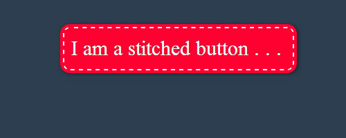 css3 stitched button