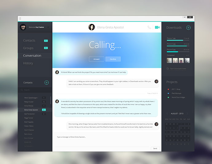Client chat app WIP